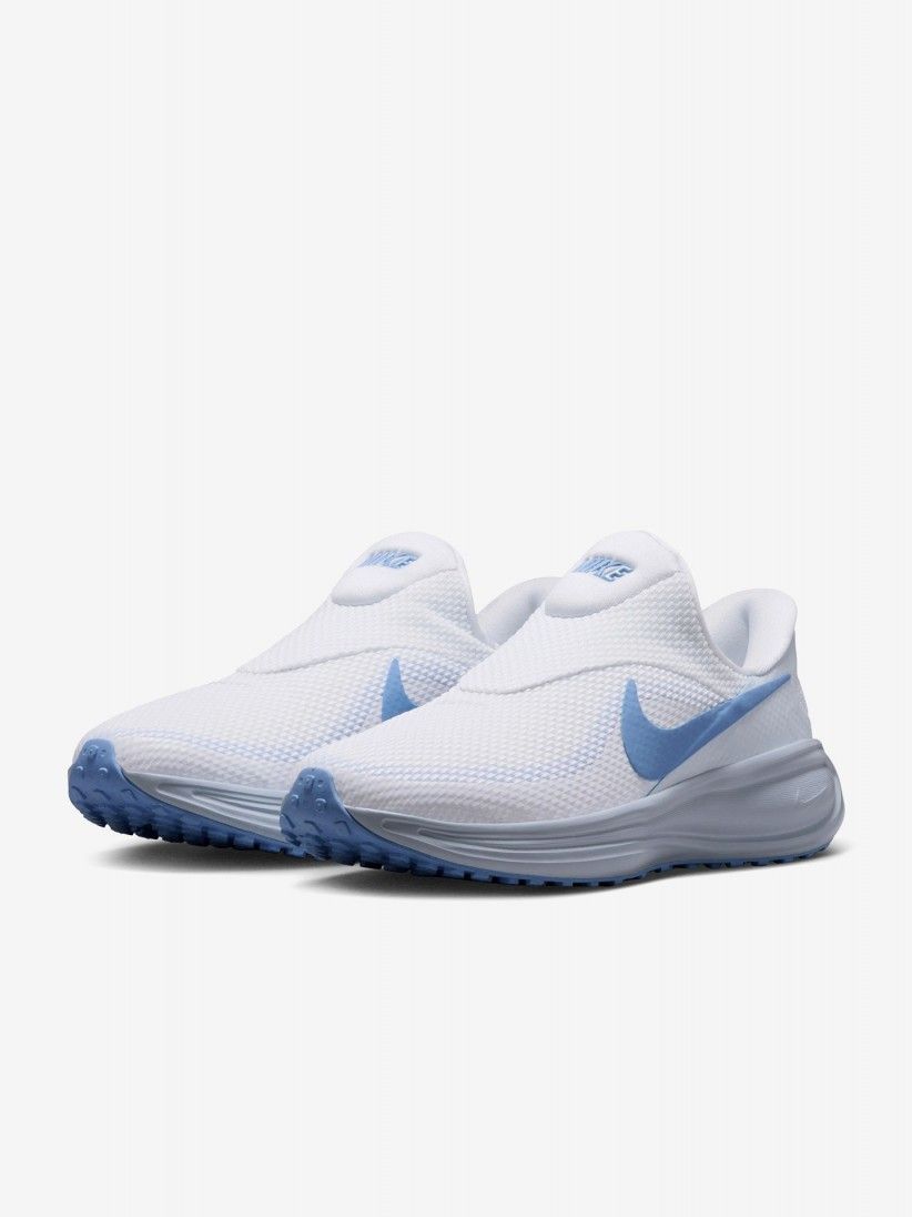 Sapatilhas de Running Nike Revolution 8 Easy-On Brancas e Azuis Para Mulher