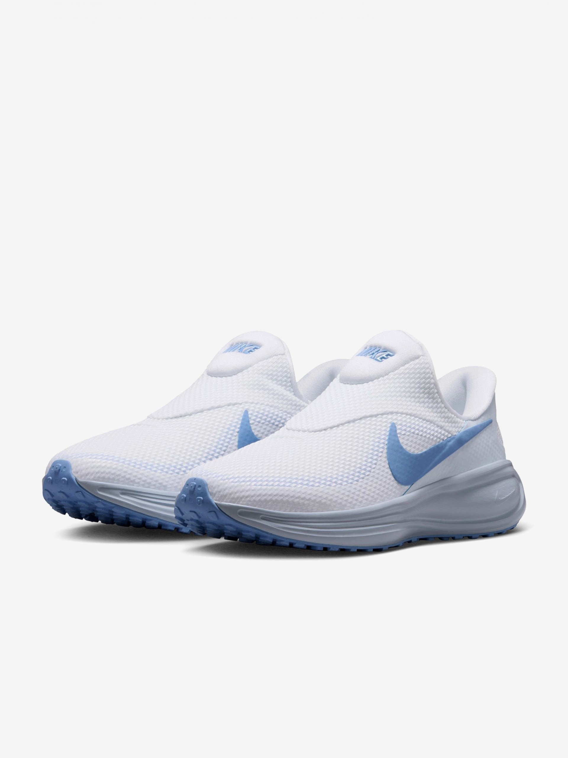 Zapatillas de Running Nike Revolution 8 Easy-On Blancas y Azules Para Mujer