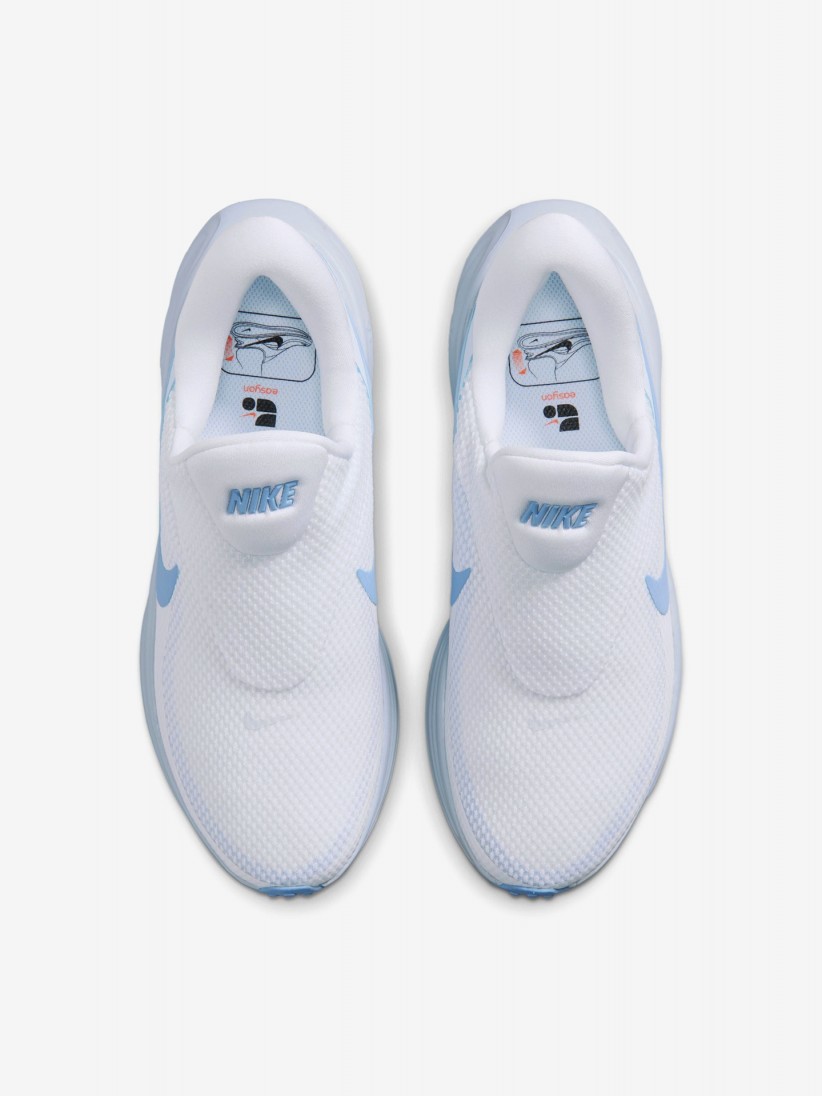 Sapatilhas de Running Nike Revolution 8 Easy-On Brancas e Azuis Para Mulher