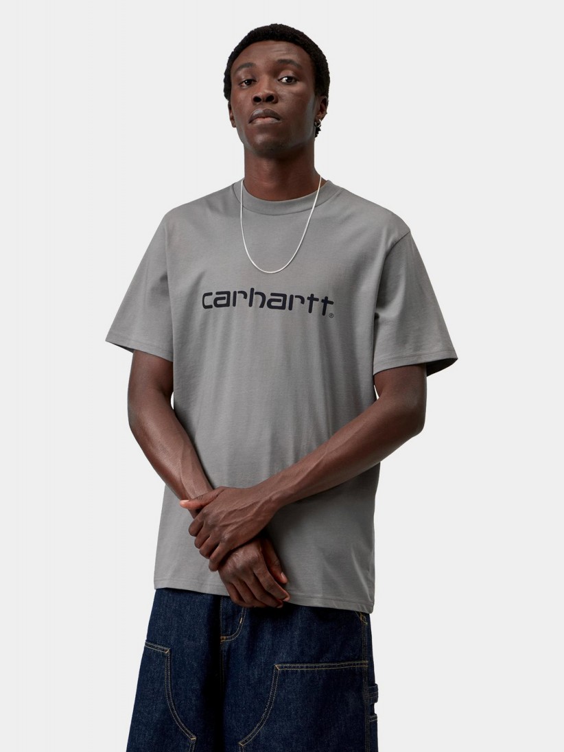T-shirt Carhartt WIP Script Cinzenta T-shirt Carhartt WIP Script Cinzenta