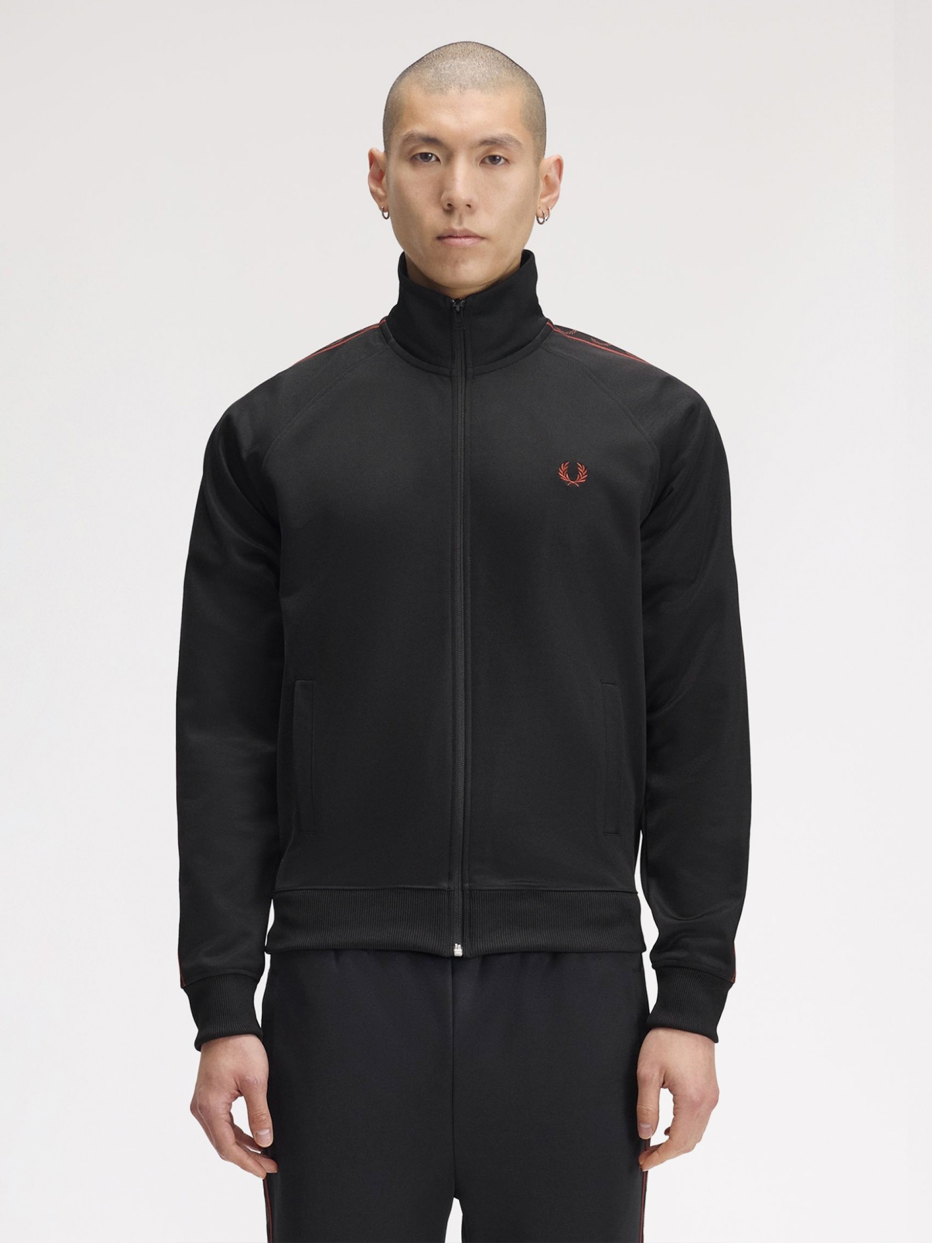 Casaco Fred Perry Contrast Tape Track Preto