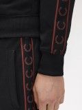 Fred Perry Contrast Tape Track Black Jacket Fred Perry Contrast Tape Track Black Jacket