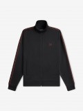 Fred Perry Contrast Tape Track Black Jacket Fred Perry Contrast Tape Track Black Jacket