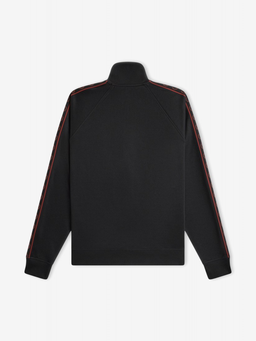 Fred Perry Contrast Tape Track Black Jacket Fred Perry Contrast Tape Track Black Jacket
