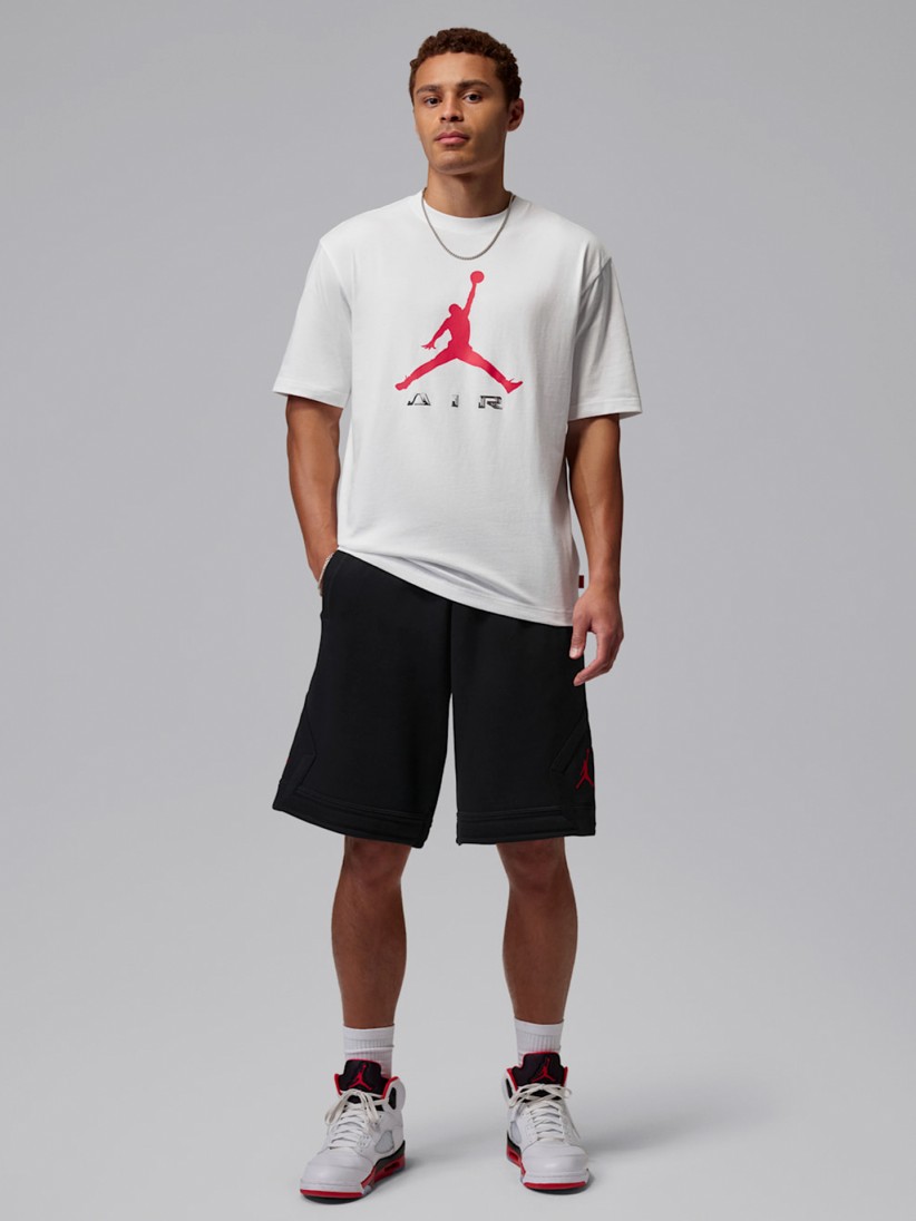 Nike Jordan Brooklyn White and Red T-shirt For Men Nike Jordan Brooklyn White and Red T-shirt For Men