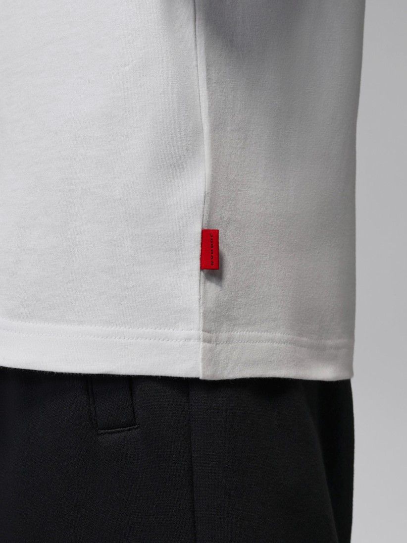 Nike Jordan Brooklyn White and Red T-shirt For Men Nike Jordan Brooklyn White and Red T-shirt For Men