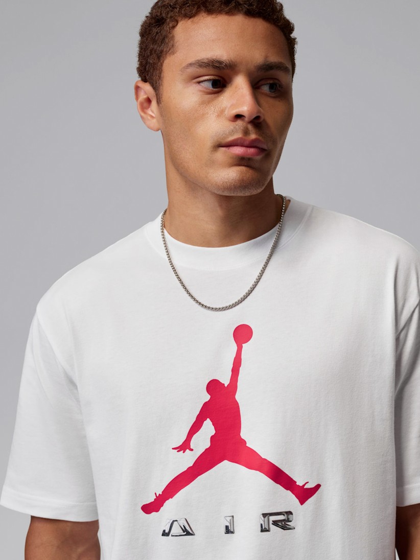 Nike Jordan Brooklyn White and Red T-shirt For Men Nike Jordan Brooklyn White and Red T-shirt For Men
