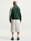 Nike Club Fleece Green and White Zip Sweater For Men Nike Club Fleece Green and White Zip Sweater For Men