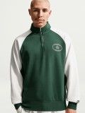 Nike Club Fleece Green and White Zip Sweater For Men Nike Club Fleece Green and White Zip Sweater For Men