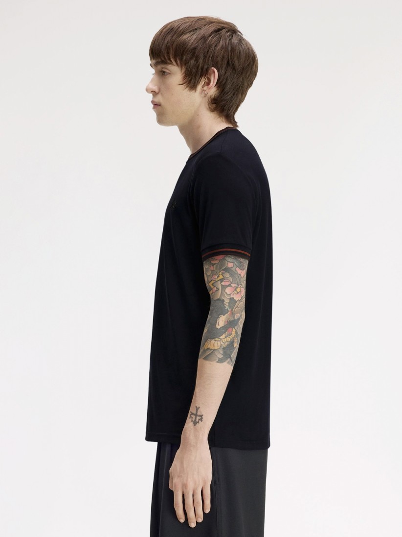Fred Perry Twin Tipped Navy Blue T-shirt