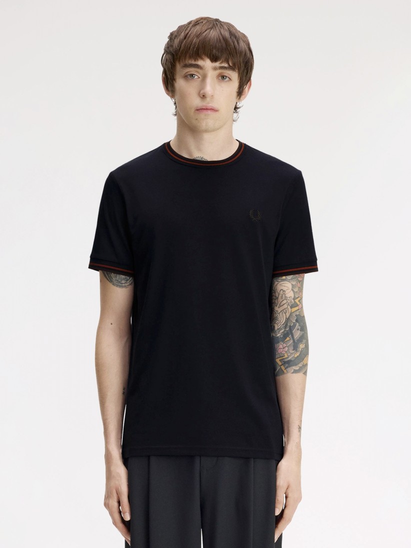 Fred Perry Twin Tipped Navy Blue T-shirt