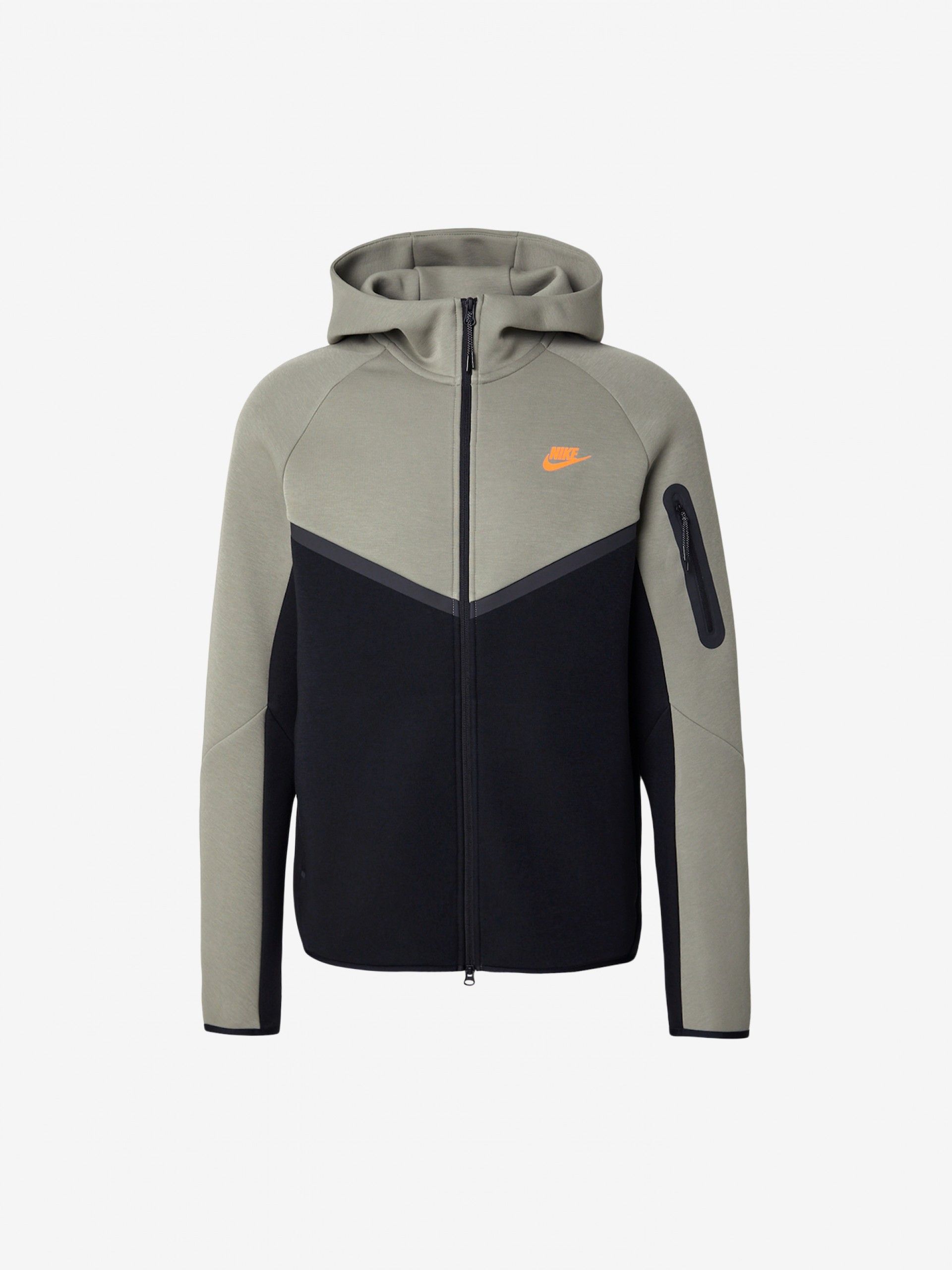 Casaco com Capuz Nike Tech Fleece Windrunner Verde e Preto Para Homem