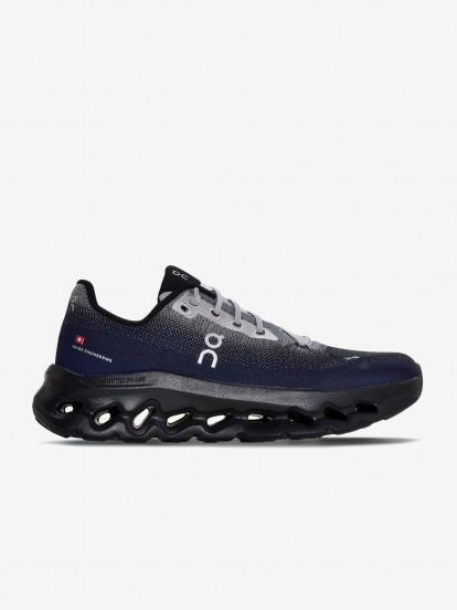 On Running Cloudtilt Blue and Black Sneakers