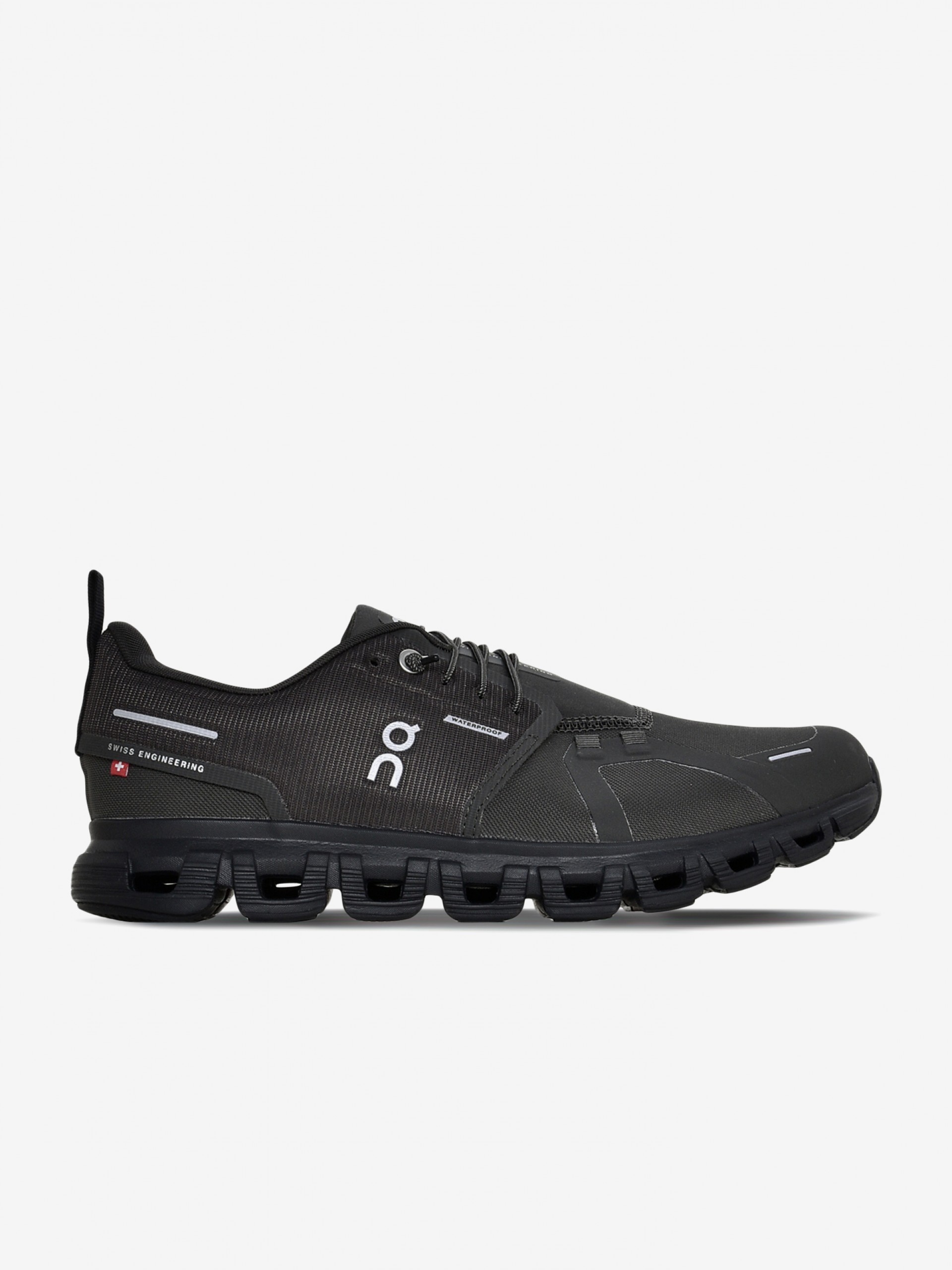 Sapatilhas On Running Cloud 6 Waterproof Pretas e Cinzentas