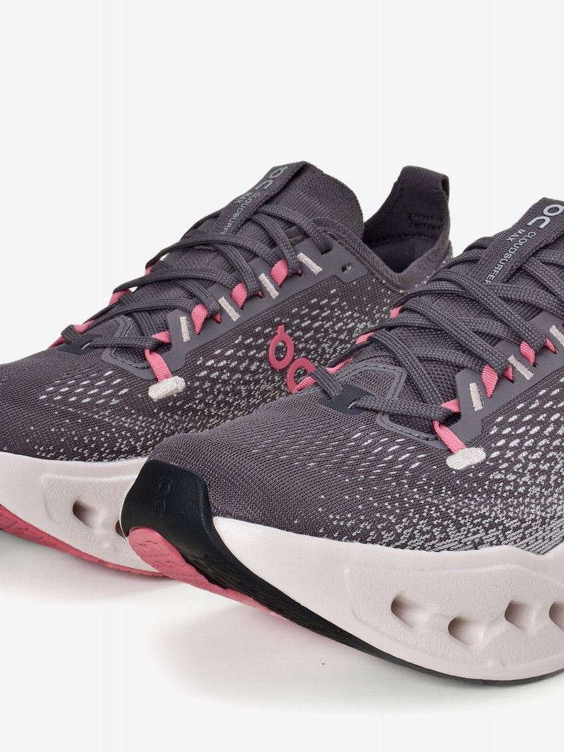 Sapatilhas de Running On Running Cloudsurfer Max Cinzentas e Rosa W