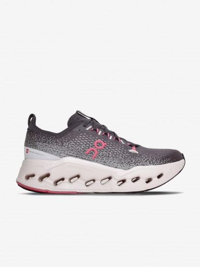 Sapatilhas de Running On Running Cloudsurfer Max Cinzentas e Rosa W