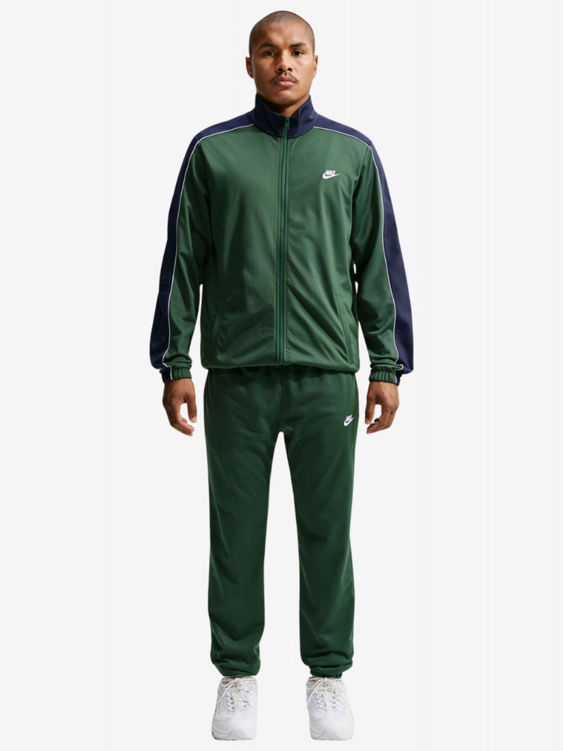 Nike Club Poly-Knit Green and Blue Tracksuit For Men Nike Club Poly-Knit Green and Blue Tracksuit For Men