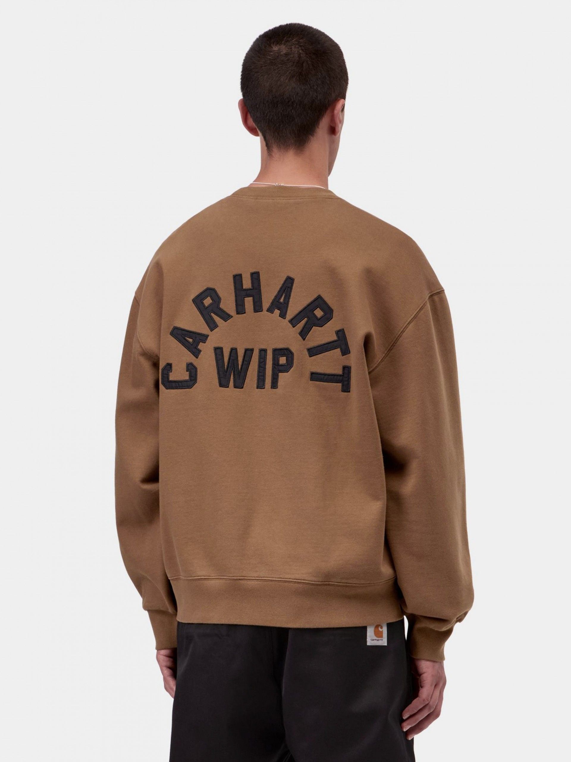 Camisola Carhartt WIP Arch Script Castanha