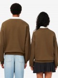 Sudadera Lacoste de Felpa Gruesa Loose Fit Marrón Sudadera Lacoste de Felpa Gruesa Loose Fit Marrón