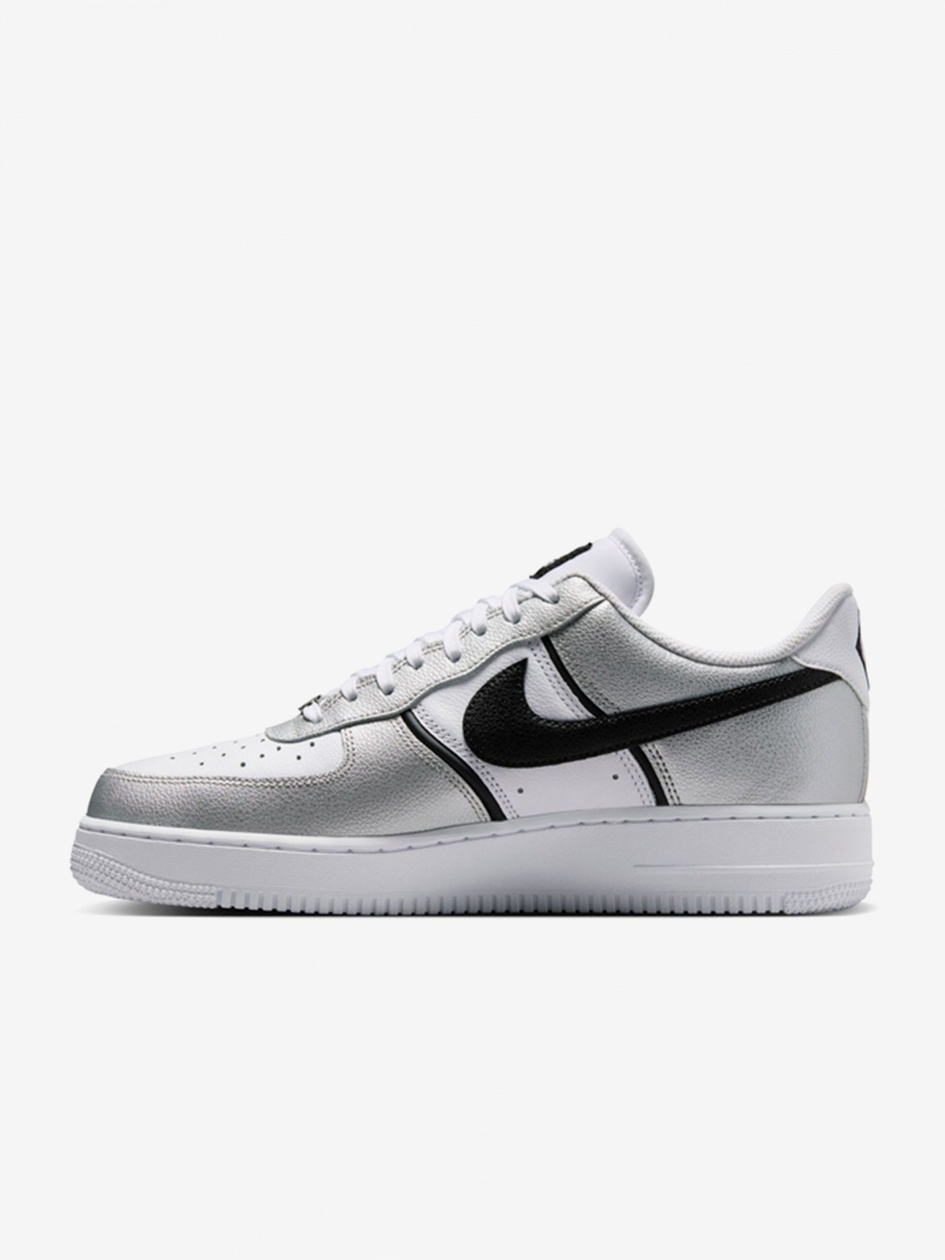 Sapatilhas Nike Air Force 1 07 LV8 Prateadas e Brancas Para Homem