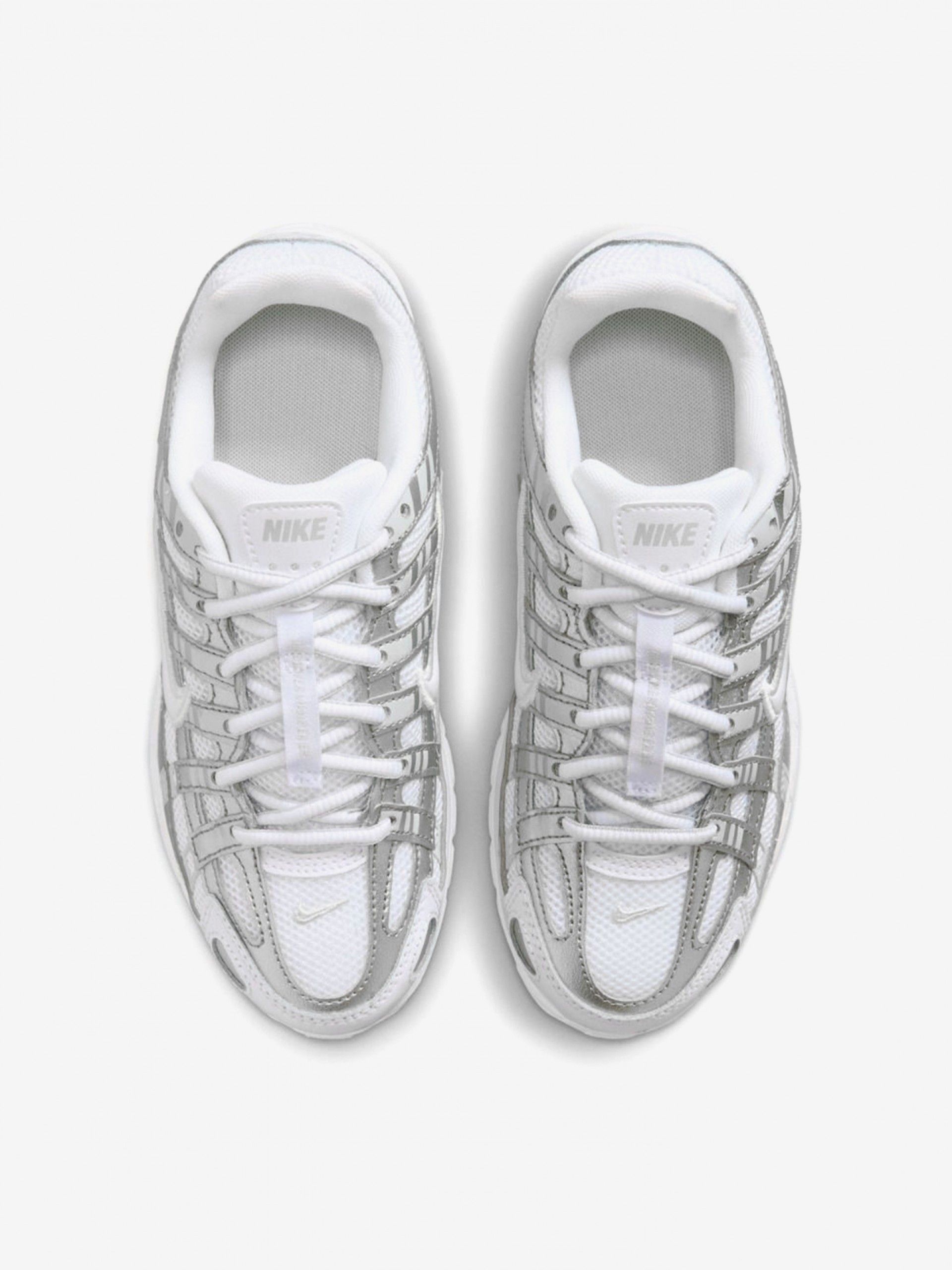 Sapatilhas Nike P-6000 Prateadas e Brancas Júnior