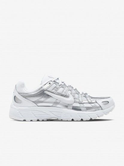 Sapatilhas Nike P-6000 Prateadas e Brancas J�nior