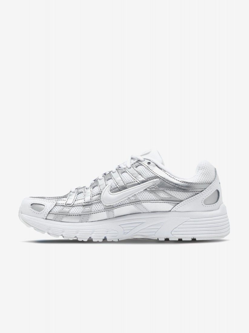 Sapatilhas Nike P-6000 Prateadas e Brancas Júnior Sapatilhas Nike P-6000 Prateadas e Brancas Júnior