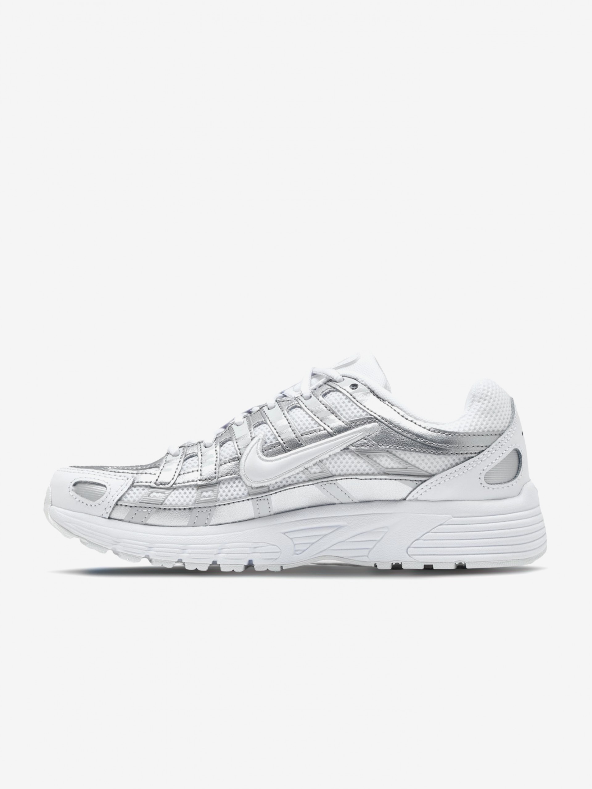 Sapatilhas Nike P-6000 Prateadas e Brancas Júnior