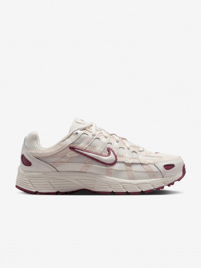 Sapatilhas Nike P-6000 Brancas, Bordeaux e Bege J�nior