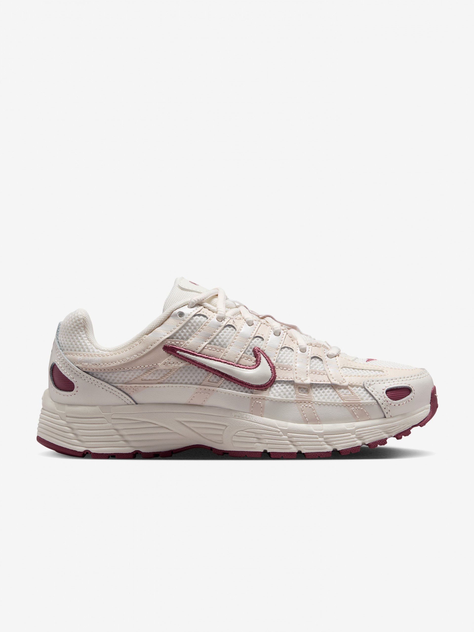 Zapatillas Nike P-6000 Blancas, Burdeos y Beige Júnior