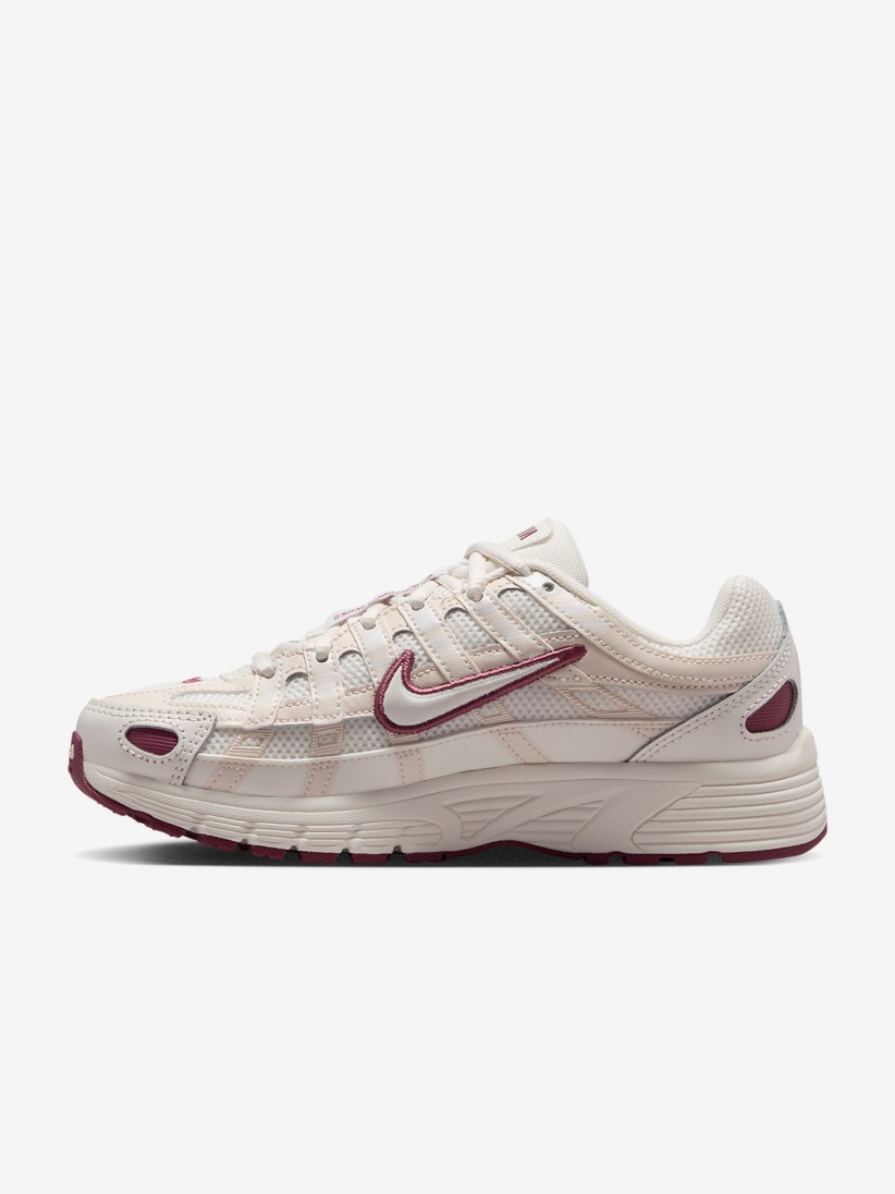 Sapatilhas Nike P-6000 Brancas, Bordeaux e Bege J�nior
