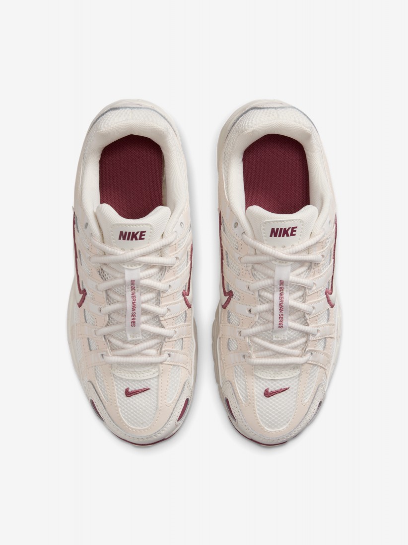 Sapatilhas Nike P-6000 Brancas, Bordeaux e Bege J�nior