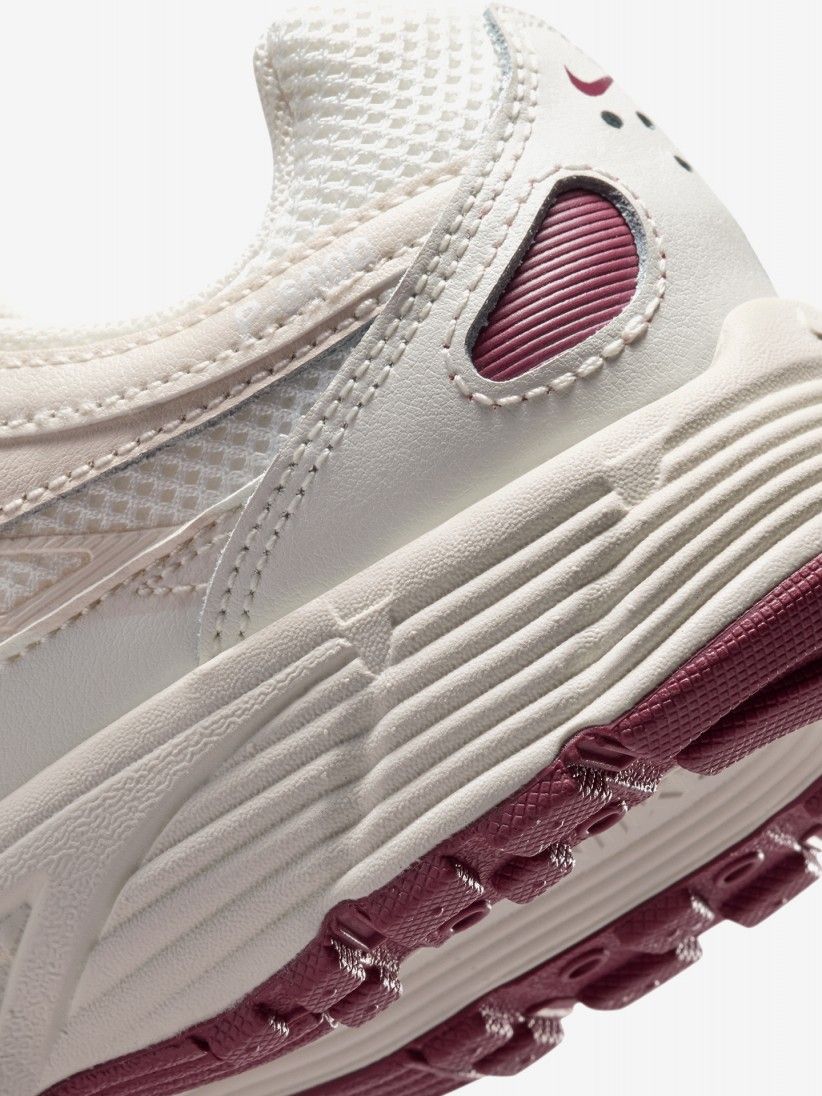 Sapatilhas Nike P-6000 Brancas, Bordeaux e Bege J�nior