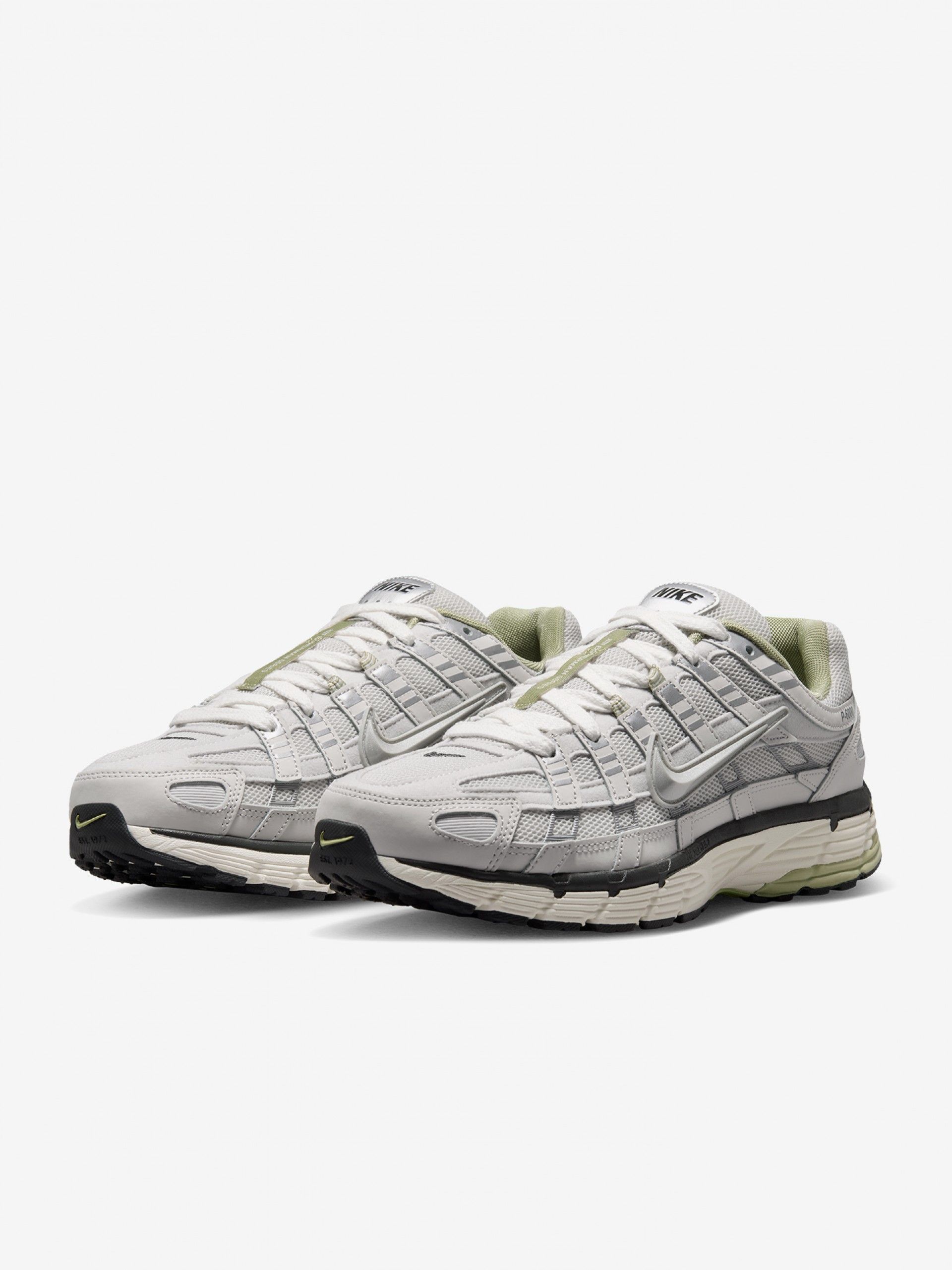Sapatilhas Nike P-6000 Cinzentas e Verdes Para Homem