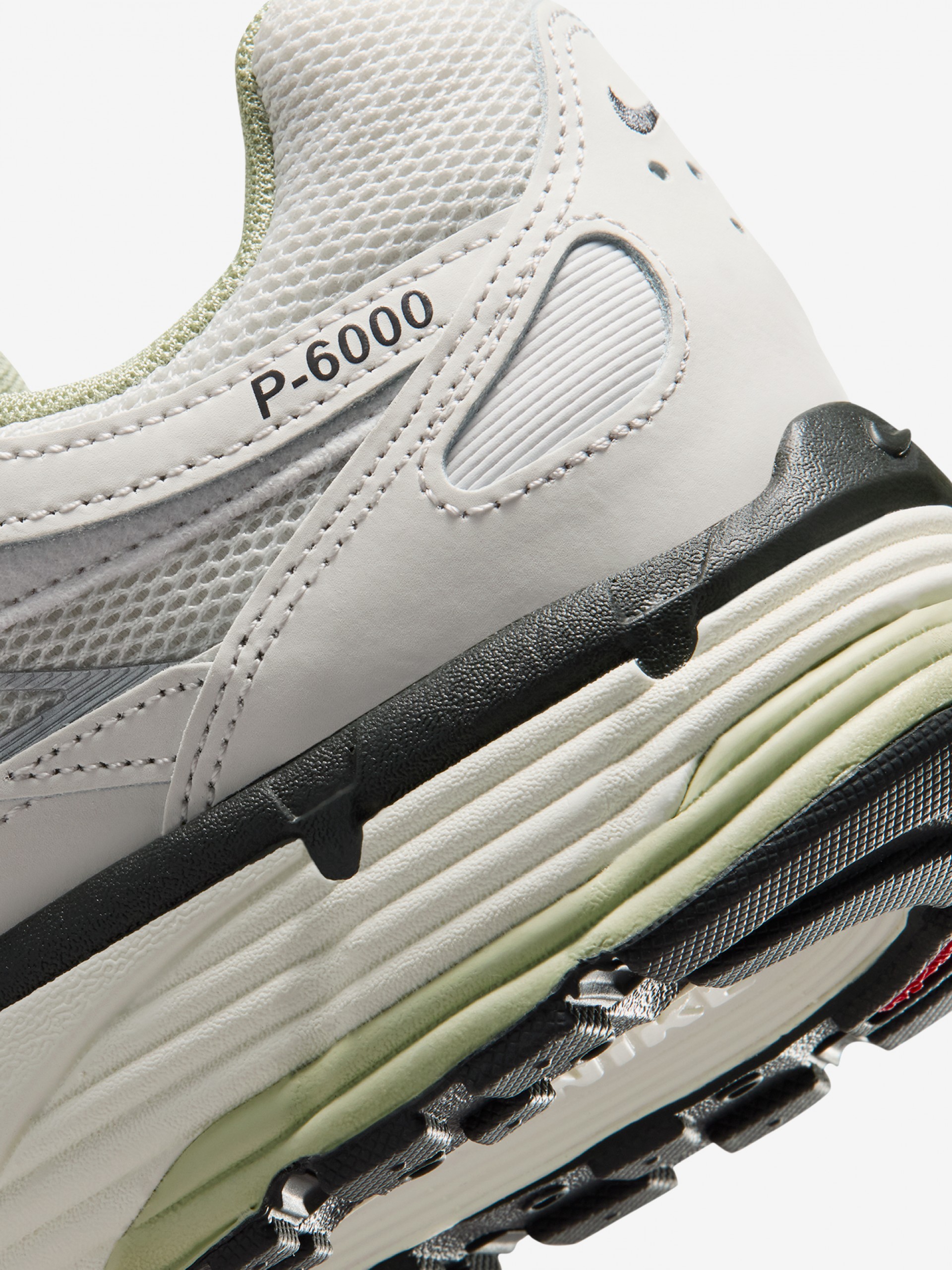 Nike P-6000 Grey and Green Sneakers For Men
