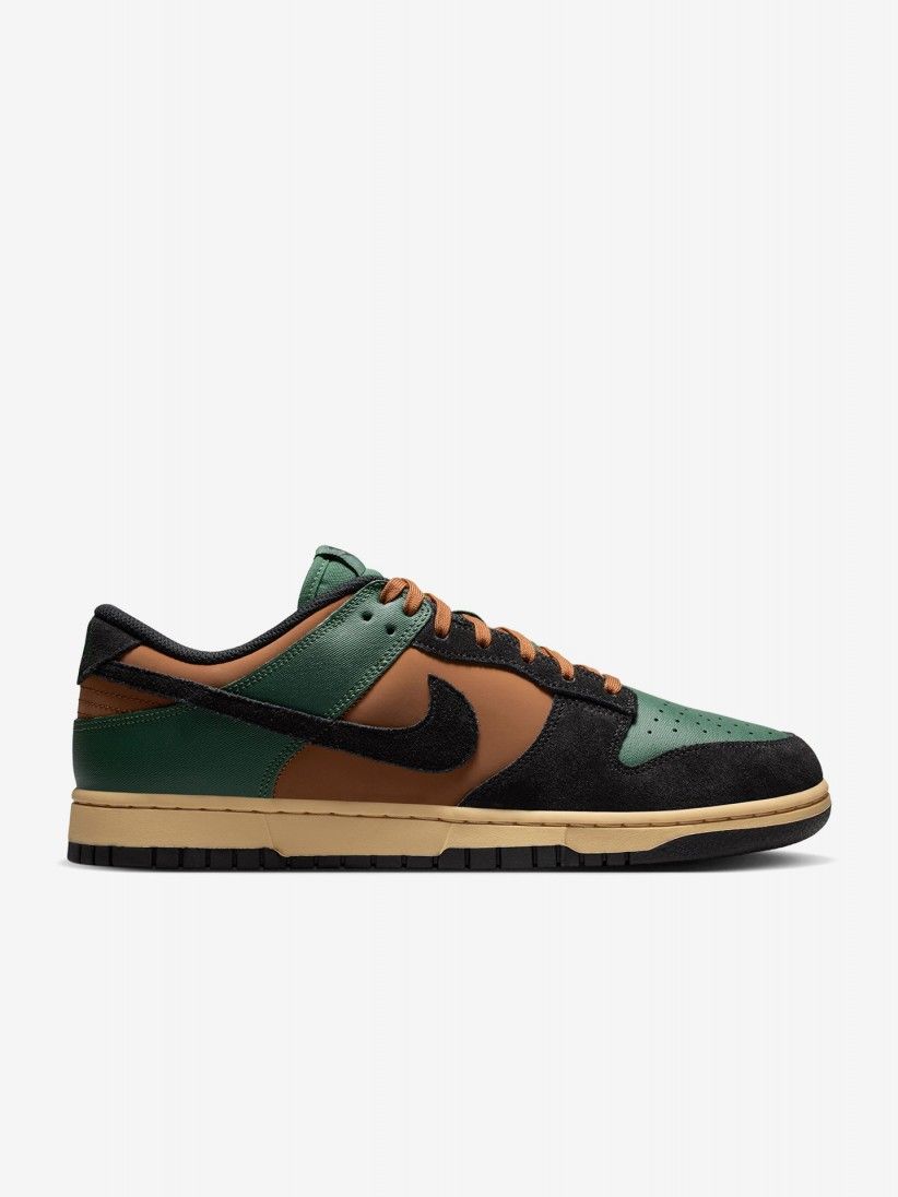 Sapatilhas Nike Dunk Low Retro Verdes, Camel e Pretas Para Homem