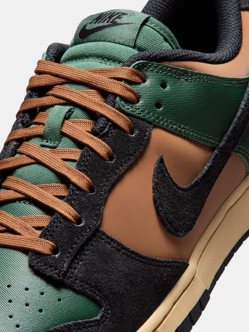 Sapatilhas Nike Dunk Low Retro Verdes, Camel e Pretas Para Homem