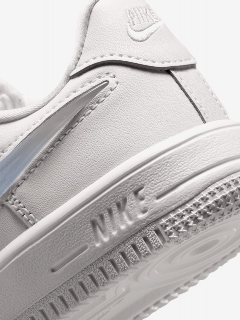 Sapatilhas Nike Force 1 Low Lace JES Bege e Azuis Para Criança Sapatilhas Nike Force 1 Low Lace JES Bege e Azuis Para Criança