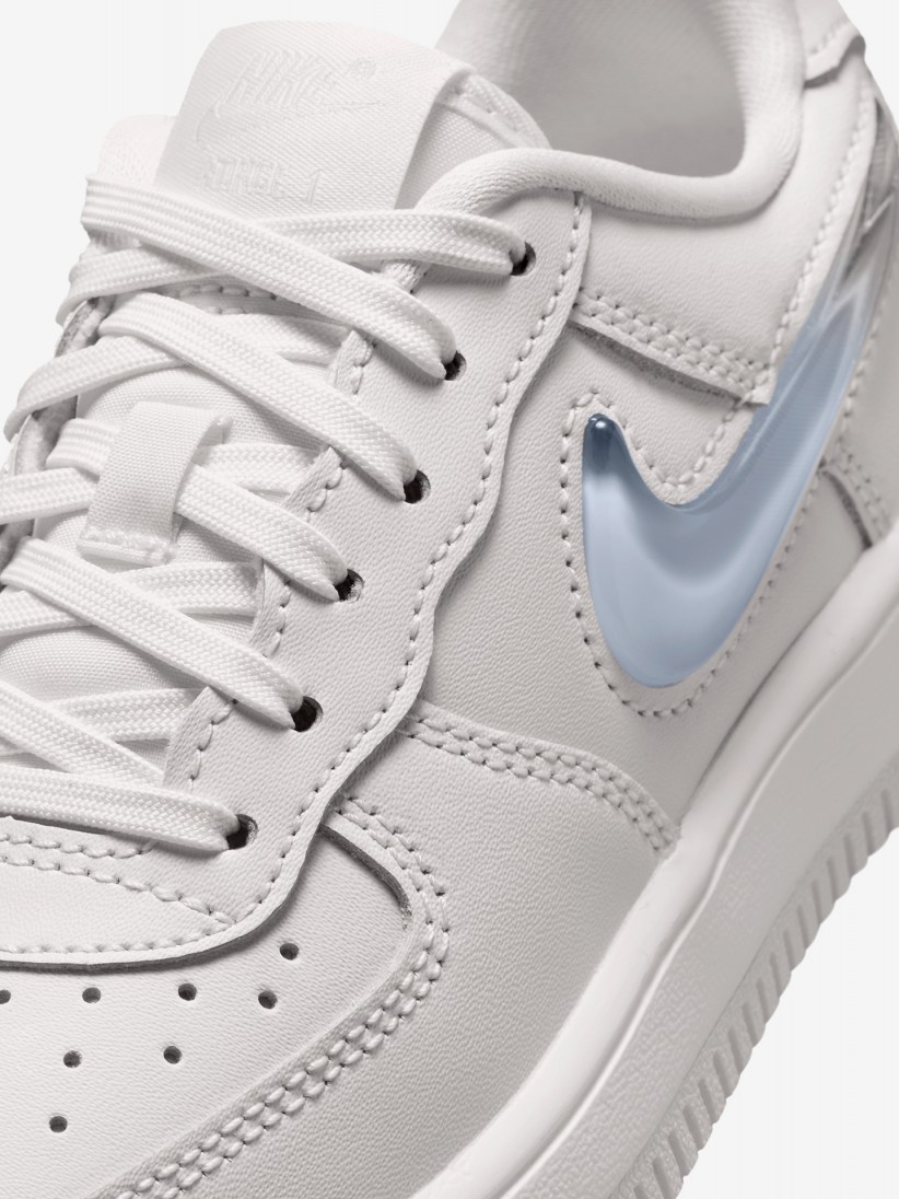 Sapatilhas Nike Force 1 Low Lace JES Bege e Azuis Para Criança Sapatilhas Nike Force 1 Low Lace JES Bege e Azuis Para Criança