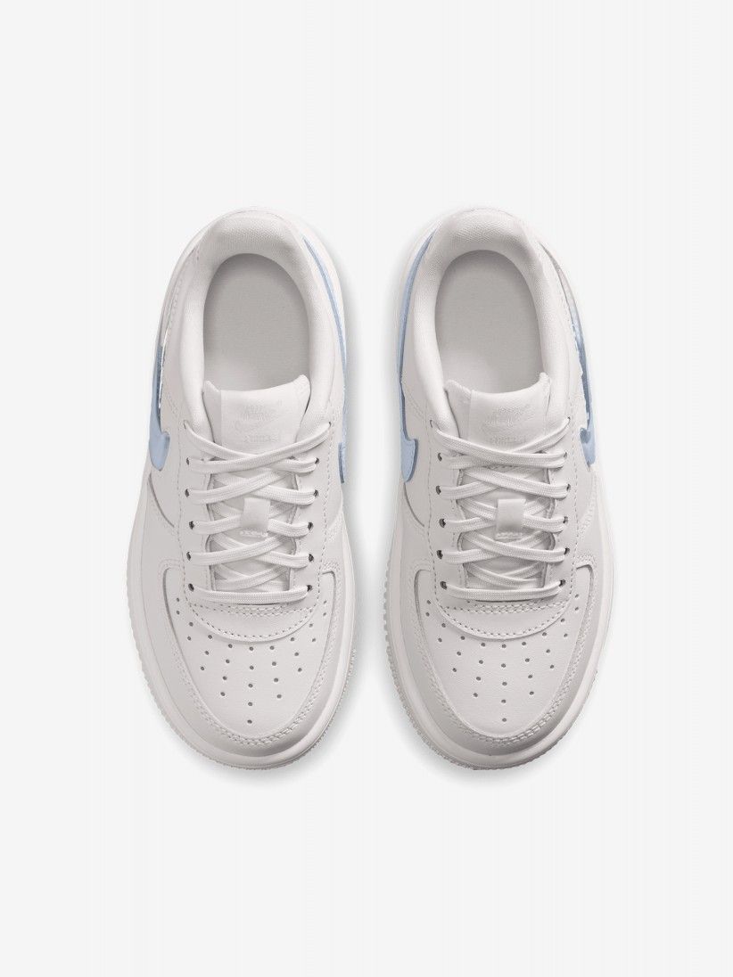 Sapatilhas Nike Force 1 Low Lace JES Bege e Azuis Para Criança Sapatilhas Nike Force 1 Low Lace JES Bege e Azuis Para Criança