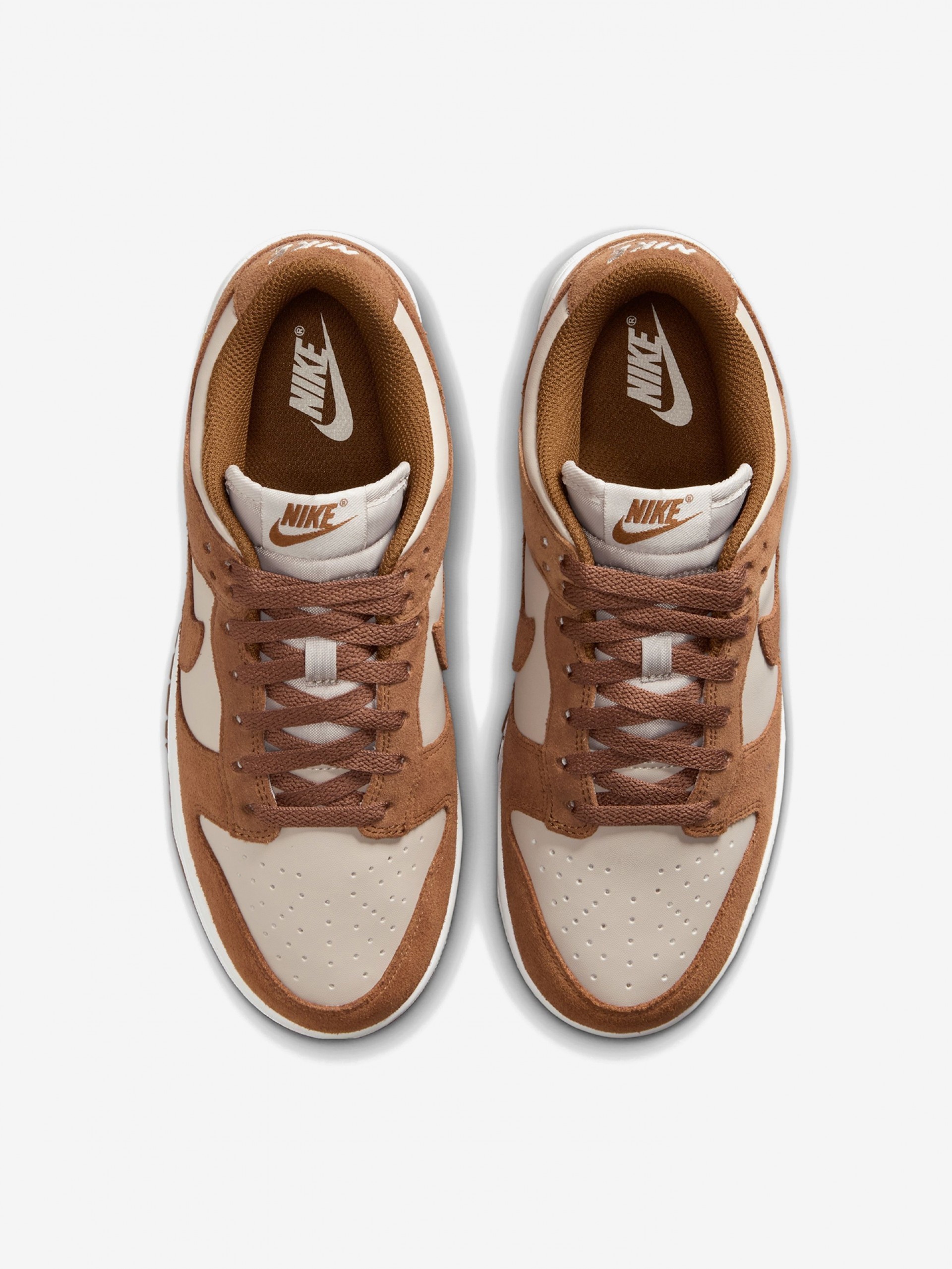 Sapatilhas Nike Dunk Low Camel e Bege Para Mulher