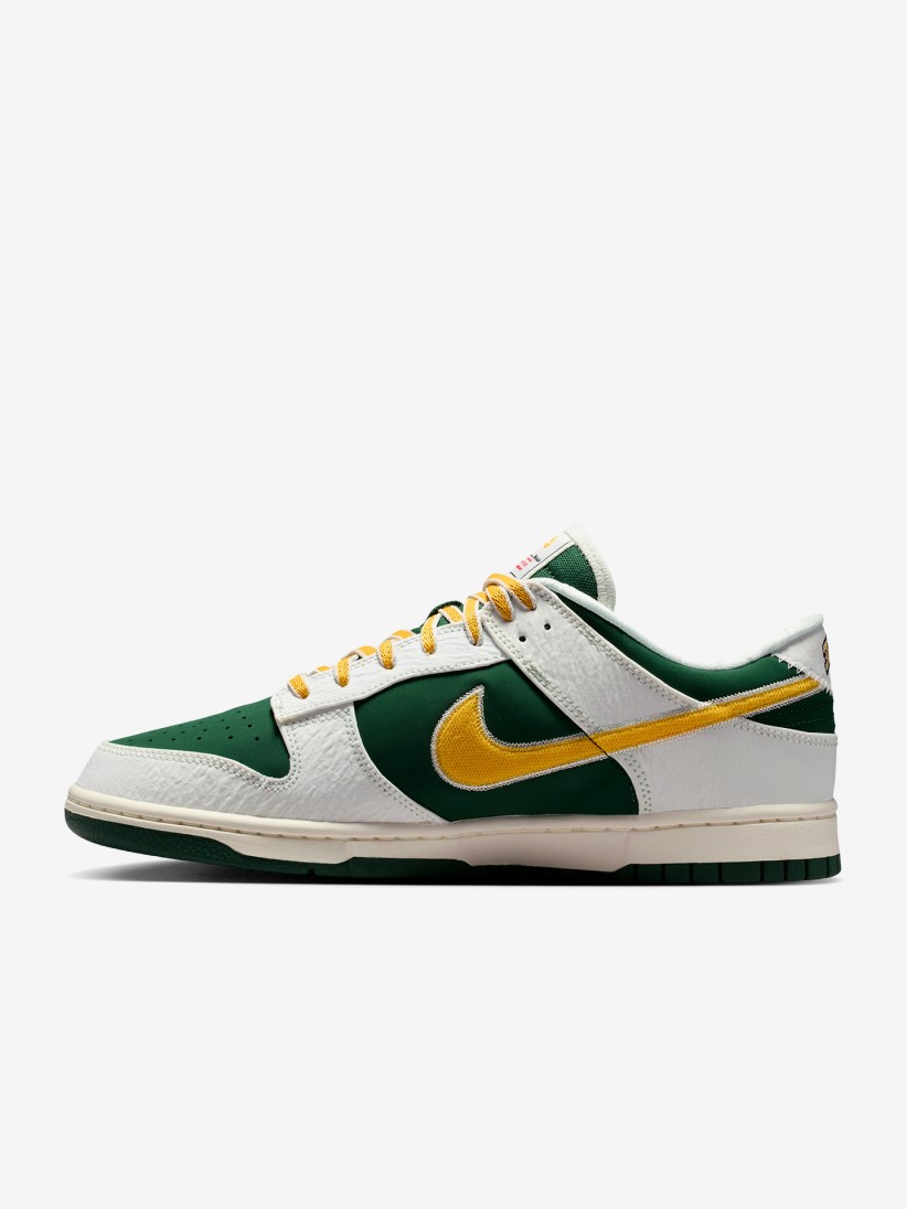 Sapatilhas Nike Dunk Low Retro Verdes, Brancas e Amarelas Para Homem