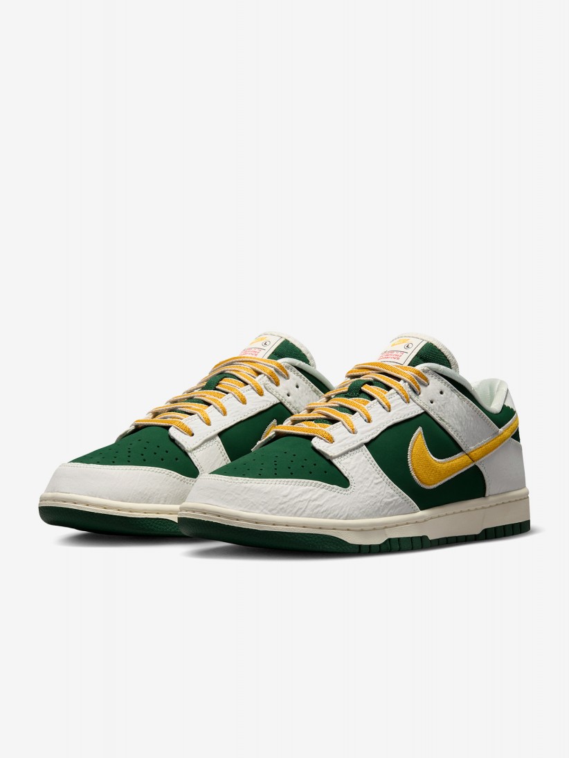 Sapatilhas Nike Dunk Low Retro Verdes, Brancas e Amarelas Para Homem
