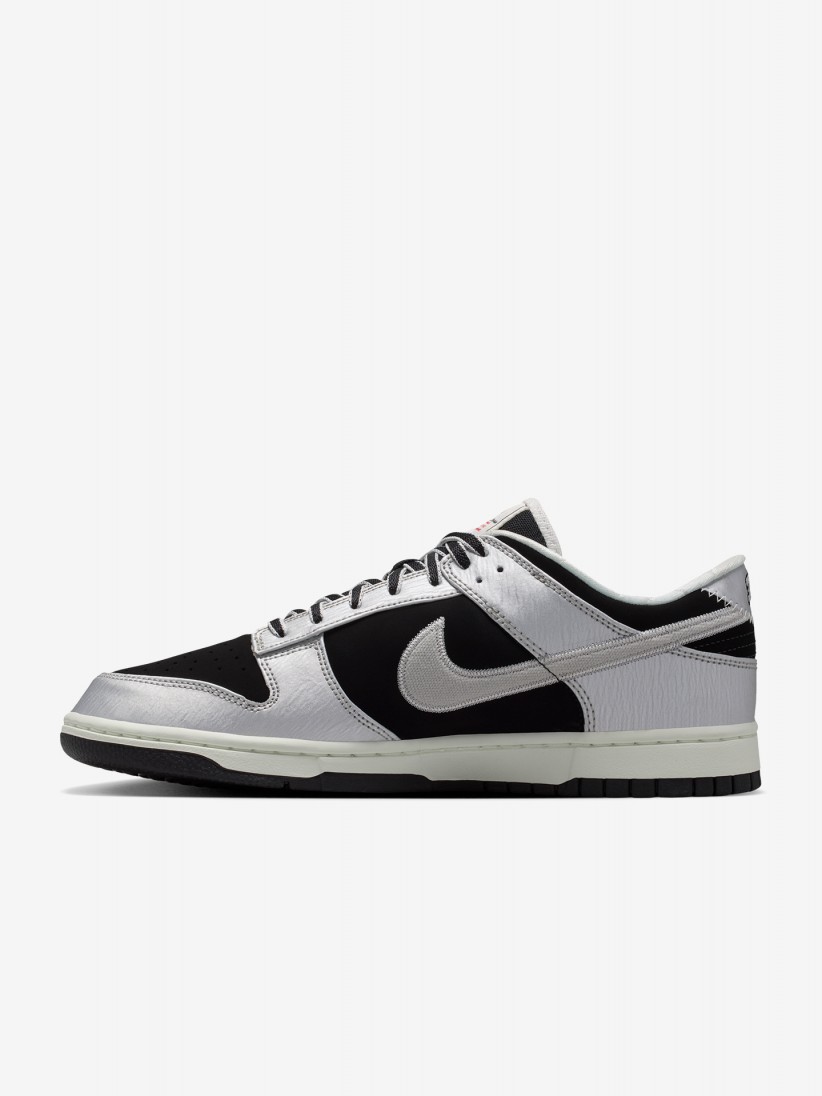 Sapatilhas Nike Dunk Low Retro Pretas e Prateadas Para Homem Sapatilhas Nike Dunk Low Retro Pretas e Prateadas Para Homem