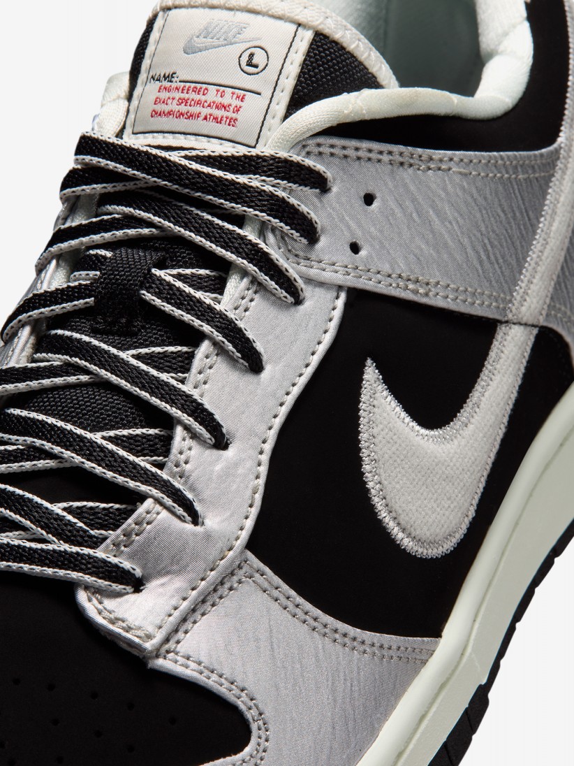 Sapatilhas Nike Dunk Low Retro Pretas e Prateadas Para Homem Sapatilhas Nike Dunk Low Retro Pretas e Prateadas Para Homem