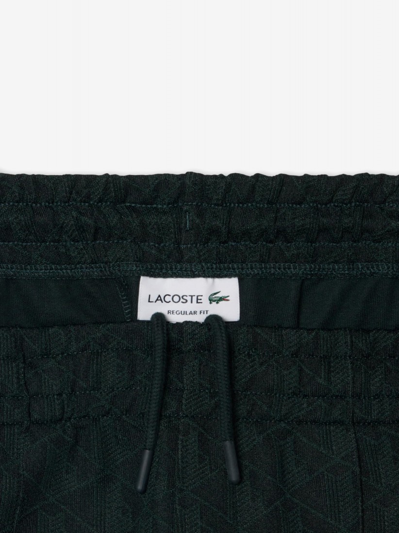 Lacoste Paris Monogram Green and Black Trousers
