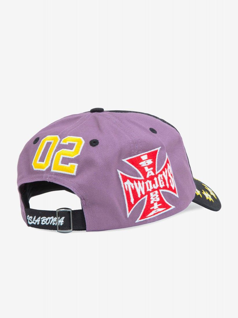 Bon� TwoJeys Embroidered Dad Roxo