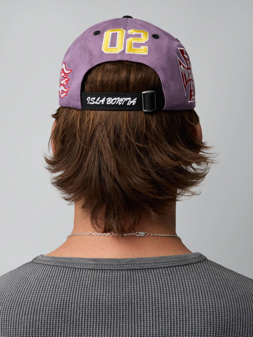 Bon� TwoJeys Embroidered Dad Roxo