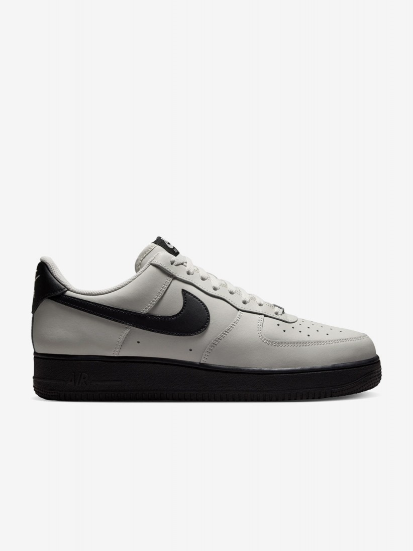 Sapatilhas Nike Air Force 1 07 Cinzentas e Pretas Para Homem Sapatilhas Nike Air Force 1 07 Cinzentas e Pretas Para Homem