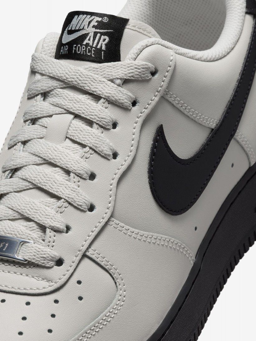 Sapatilhas Nike Air Force 1 07 Cinzentas e Pretas Para Homem Sapatilhas Nike Air Force 1 07 Cinzentas e Pretas Para Homem